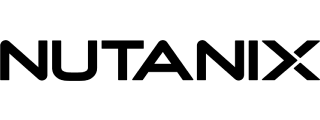 Nutanix logo charcoal gray print